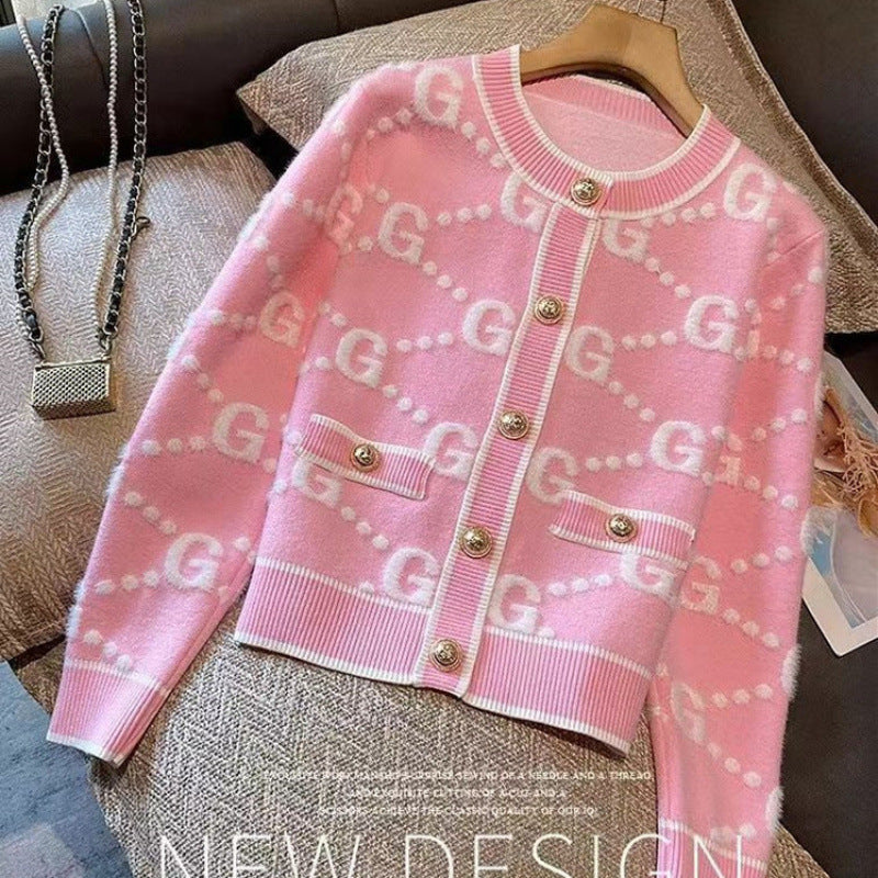 Pink Sweater, Autumn/Winter Thickened