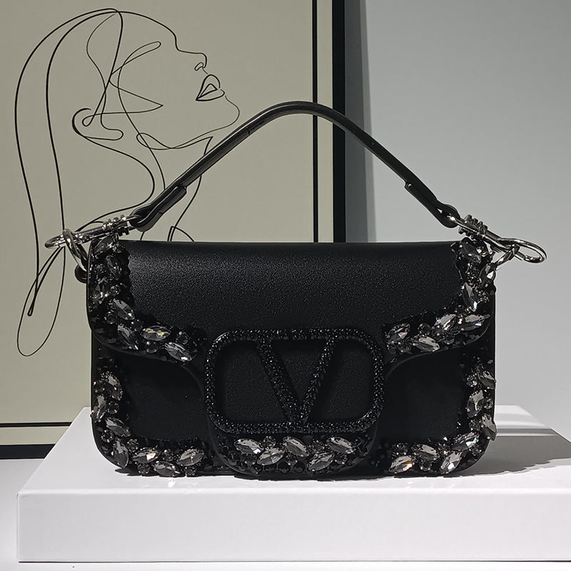 Crystal Embellished Shoulder Bag