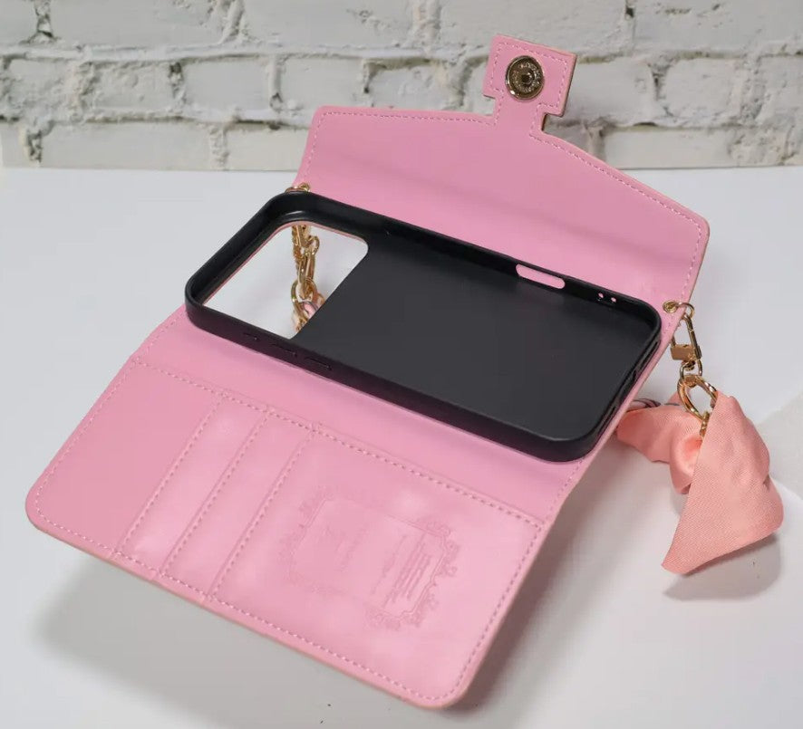 Silk Scarf Lanyard Crossbody Card Holder Protective Case Suitable for iPhone 17 Pro Max